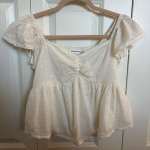 White Babydoll Top/Blouse
